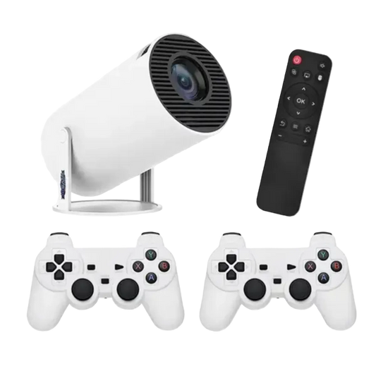 Mini Consola 2 Controles + Proyector 4K