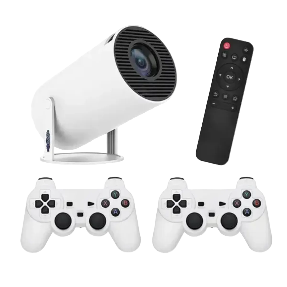 Mini Consola 2 Controles + Proyector 4K