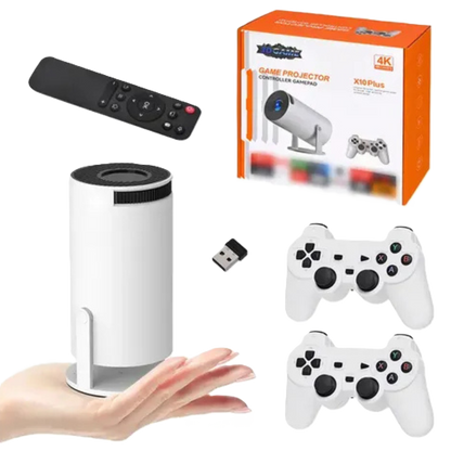Mini Consola 2 Controles + Proyector 4K