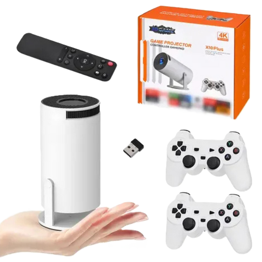 Mini Consola 2 Controles + Proyector 4K