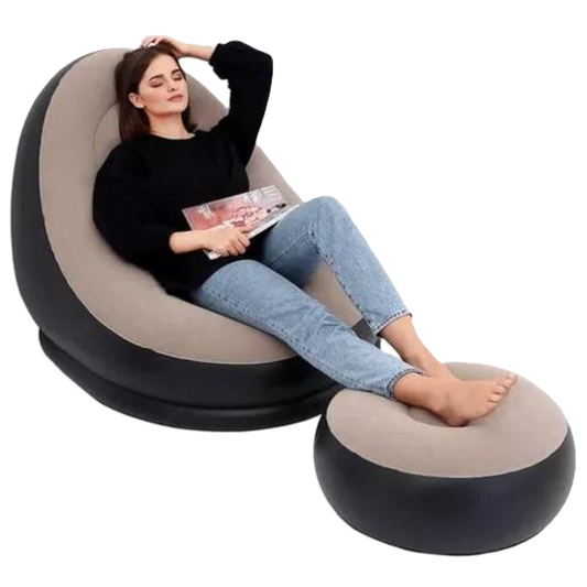 Tumbona Inflable de Lujo para Relajarse en Casa