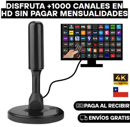 Antena Digital HD Portátil (Plug & Play)