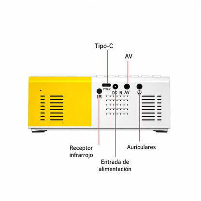 Mini Proyector Portátil 60" - Cine en Casa por Menos de $50.000