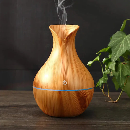 Humidificador Difusor de Aromas con Diseño Madera