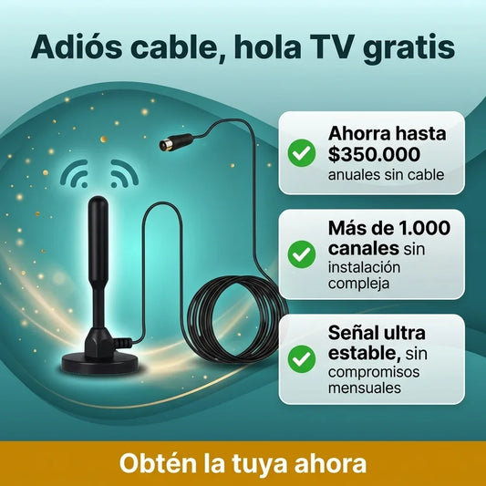 Antena Digital HD Portátil (Plug & Play)